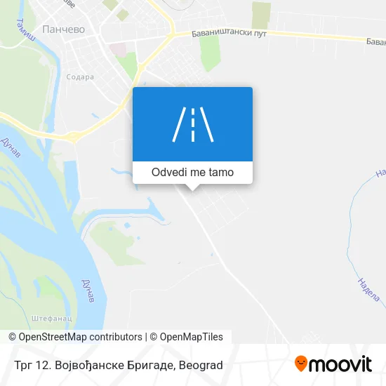 Трг 12. Војвођанске Бригаде mapa