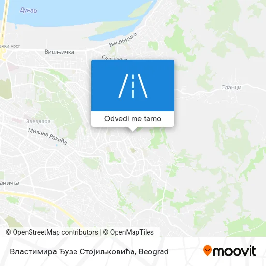 Властимира Ђузе Стојиљковића mapa
