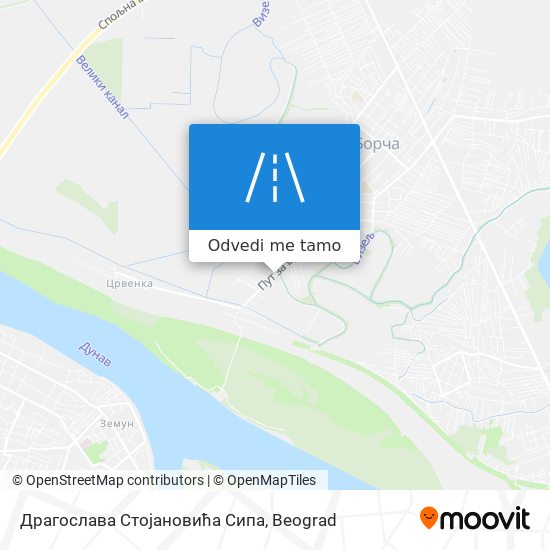 Драгослава Стојановића Сипа mapa