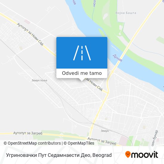 Угриновачки Пут Седамнаести Део mapa