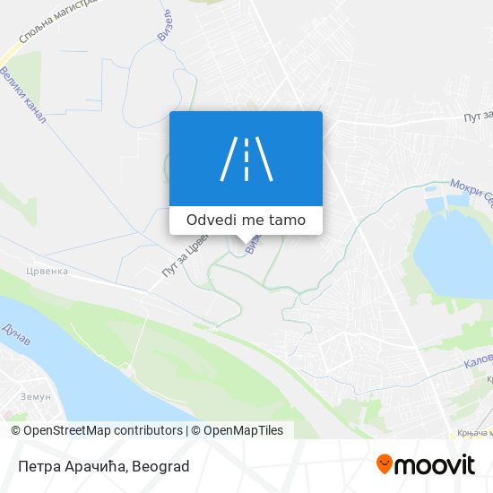 Петра Арачића mapa