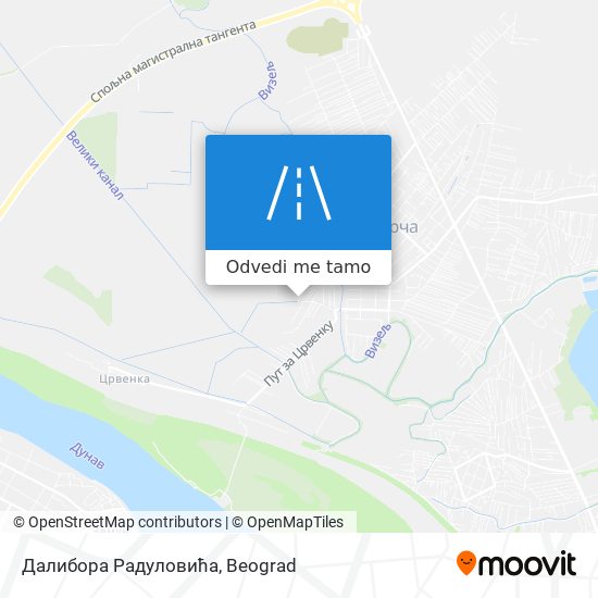 Далибора Радуловића mapa