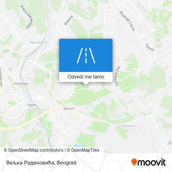 Вељка Раденовића mapa