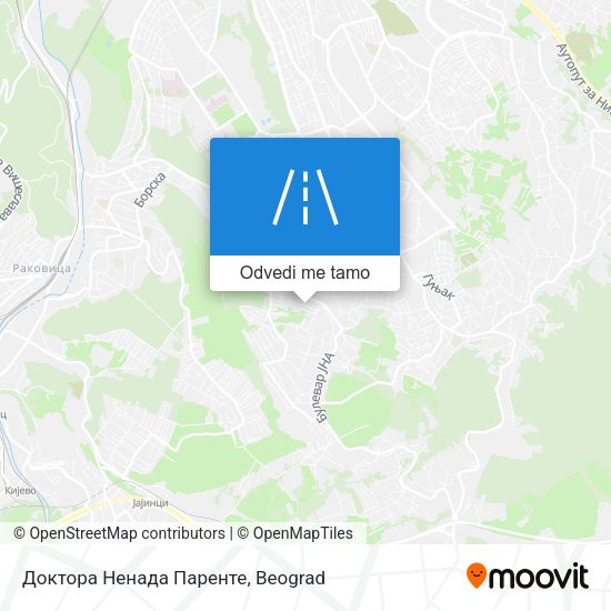 Доктора Ненада Паренте mapa