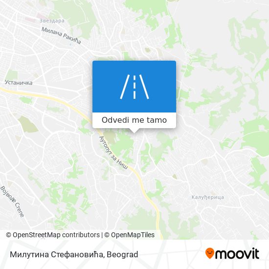 Милутина Стефановића mapa