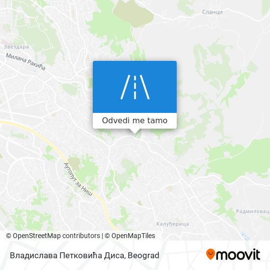 Владислава Петковића Диса mapa