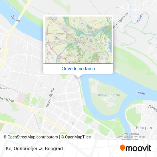 Кеј Ослобођења mapa