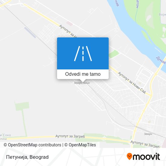 Петунија mapa