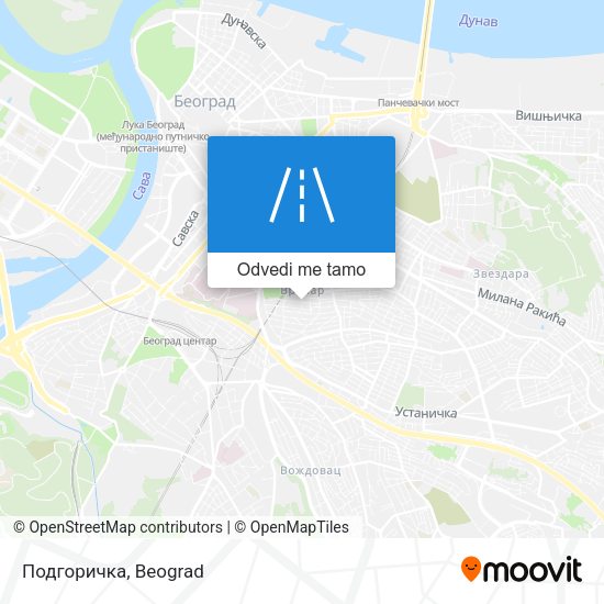 Подгоричка mapa