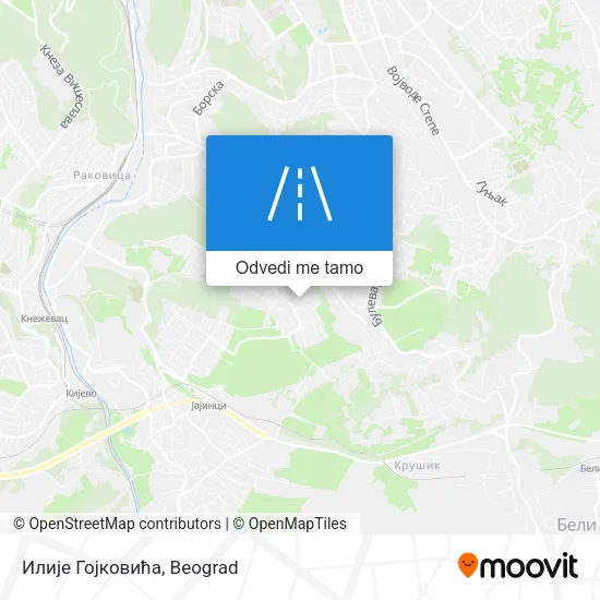 Илије Гојковића mapa