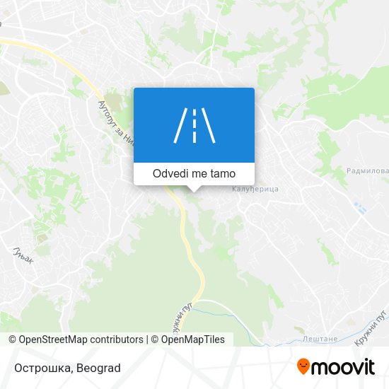 Острошка mapa