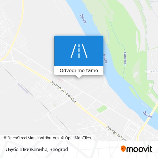 Љубе Шкиљевића mapa