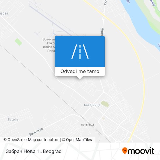 Забран Нова 1. mapa