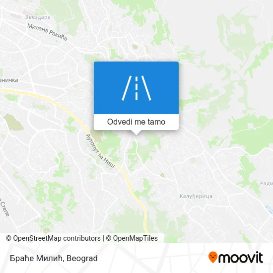 Браће Милић mapa