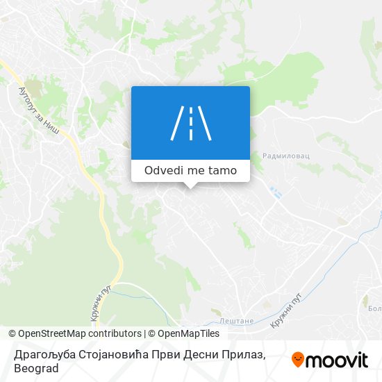 Драгољуба Стојановића Први Десни Прилаз mapa