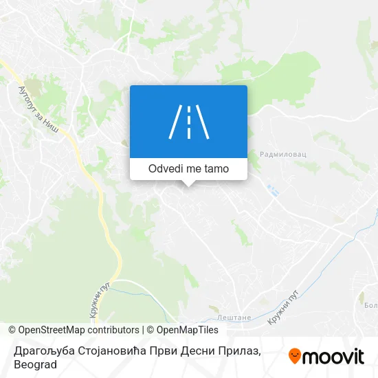 Драгољуба Стојановића Први Десни Прилаз mapa