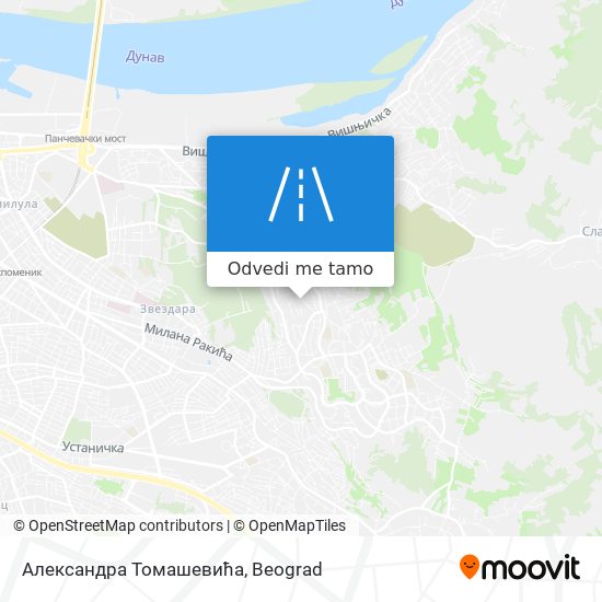 Александра Томашевића mapa