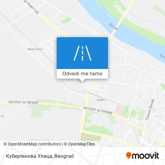 Кубертенова Улица mapa