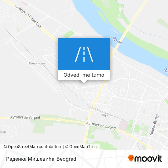 Раденка Мишевића mapa