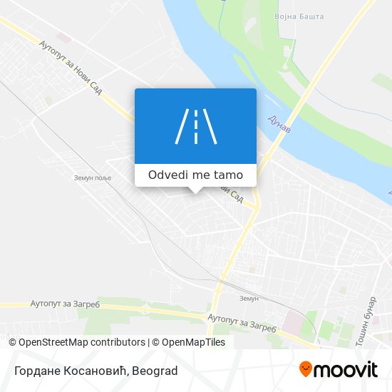 Гордане Косановић mapa