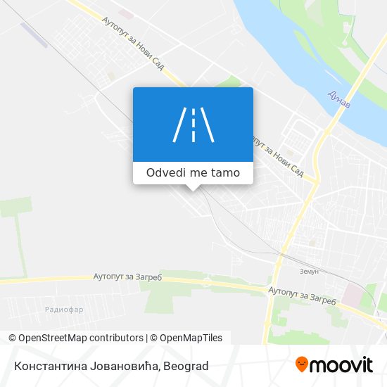 Константина Јовановића mapa