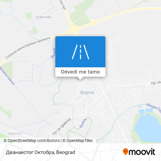 Дванаестог Октобра mapa