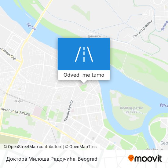 Доктора Милоша Радојчића mapa