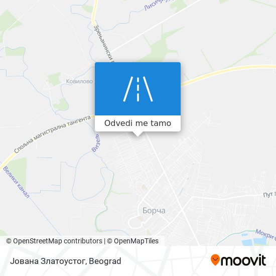 Јована Златоустог mapa