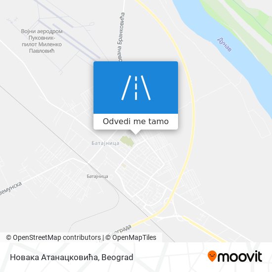 Новака Атанацковића mapa