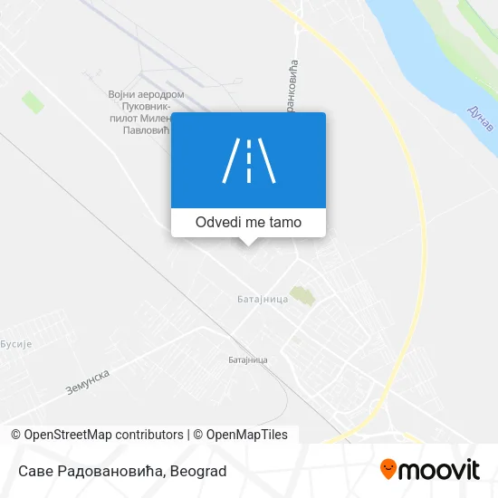 Саве Радовановића mapa