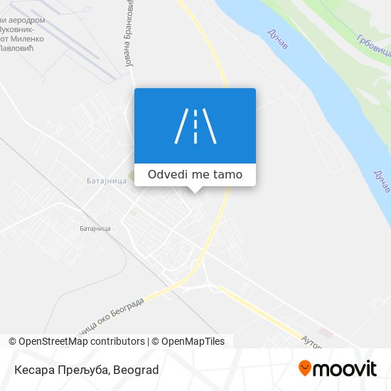 Кесара Прељуба mapa