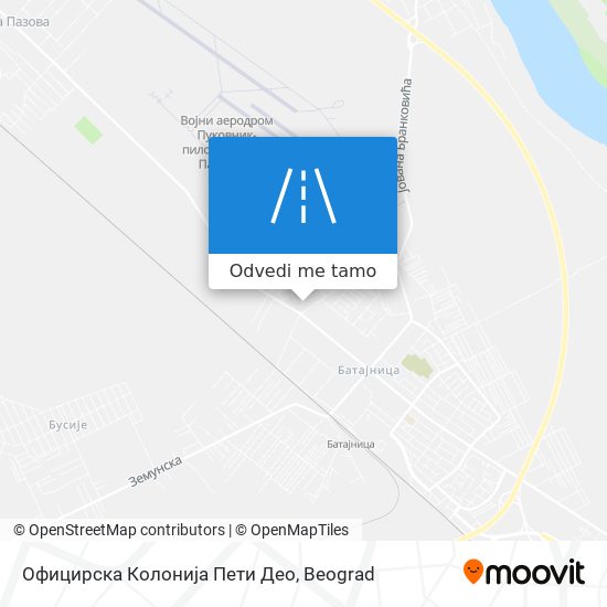 Официрска Колонија Пети Део mapa