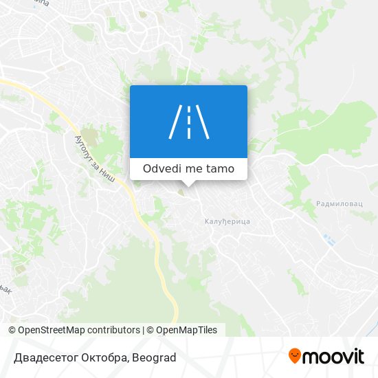 Двадесетог Октобра mapa