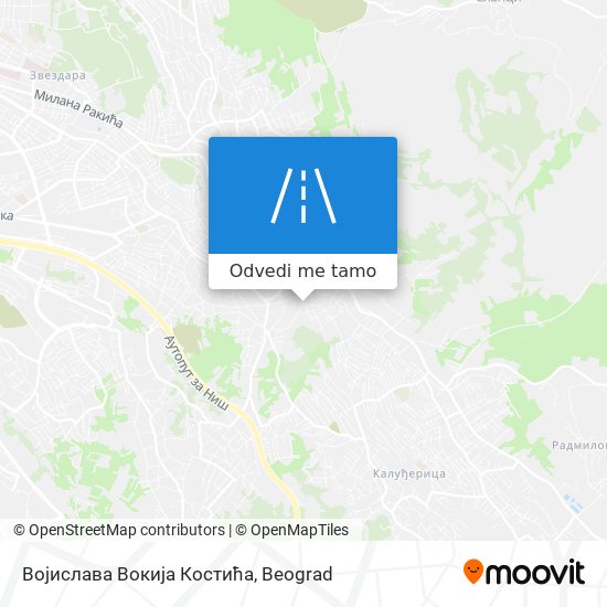 Војислава Вокија Костића mapa