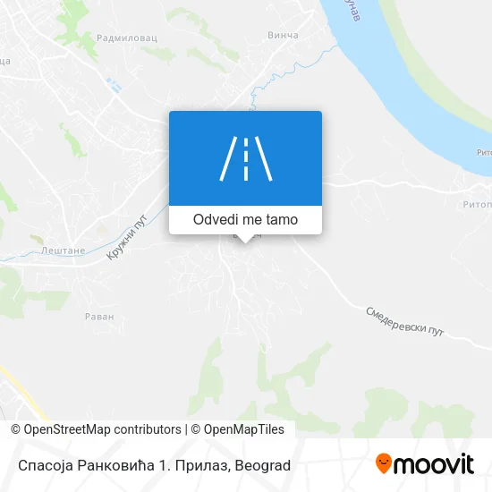 Спасоја Ранковића 1. Прилаз mapa