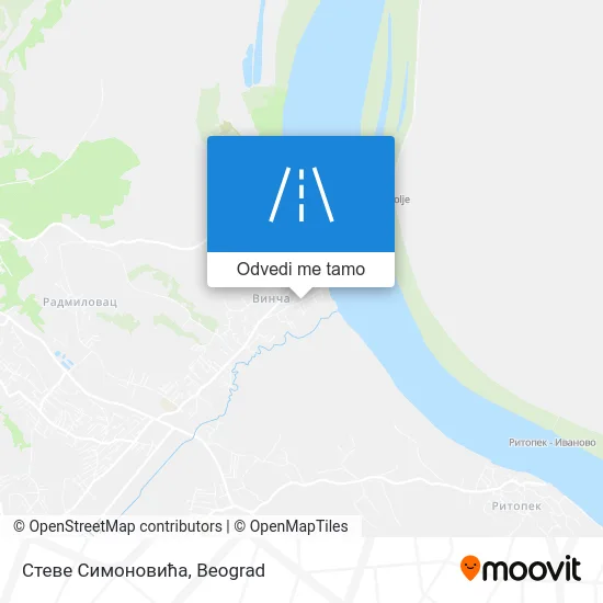 Стеве Симоновића mapa