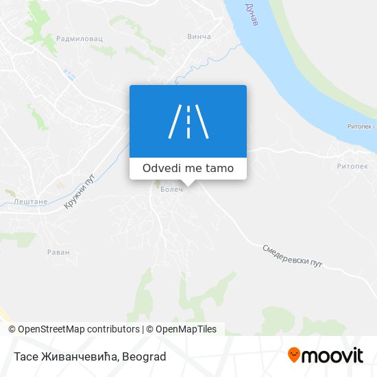 Тасе Живанчевића mapa