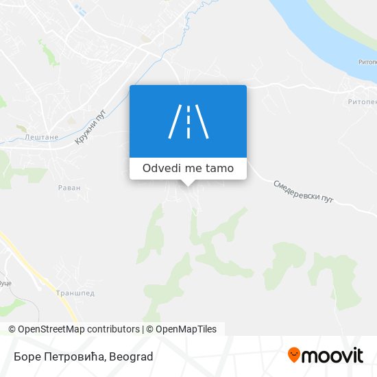 Боре Петровића mapa