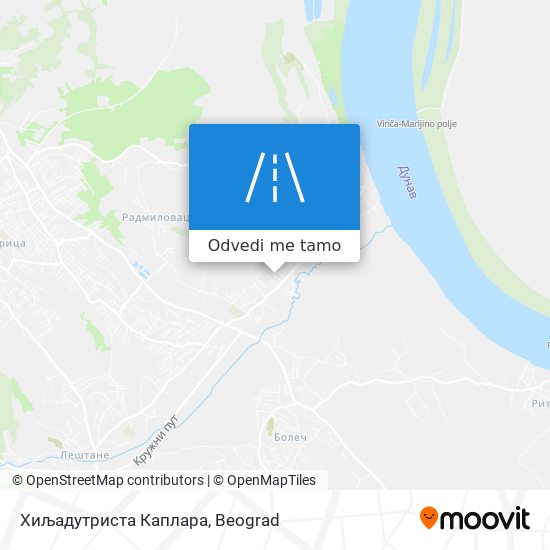 Хиљадутриста Каплара mapa