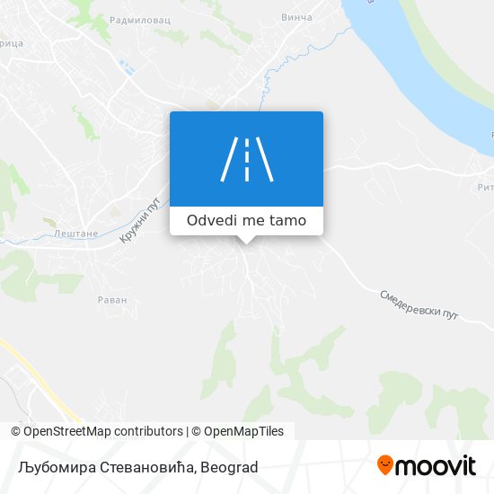 Љубомира Стевановића mapa