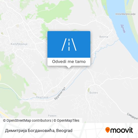 Димитрија Богдановића mapa