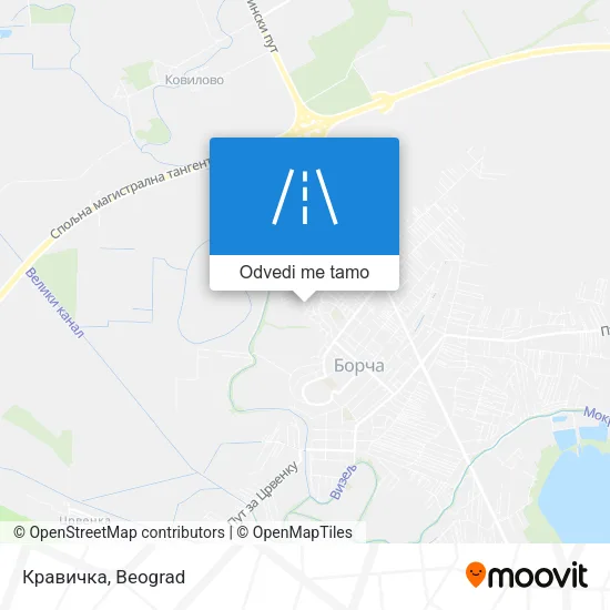 Кравичка mapa