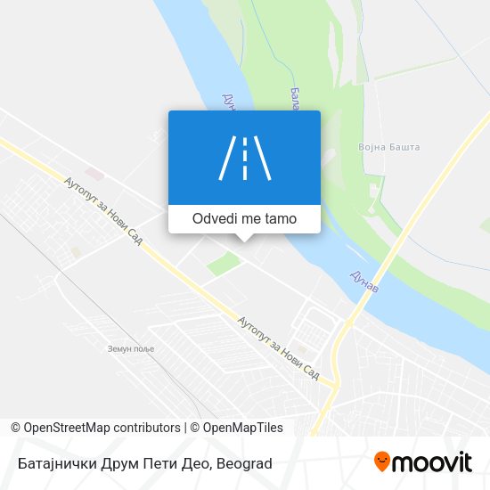Батајнички Друм Пети Део mapa