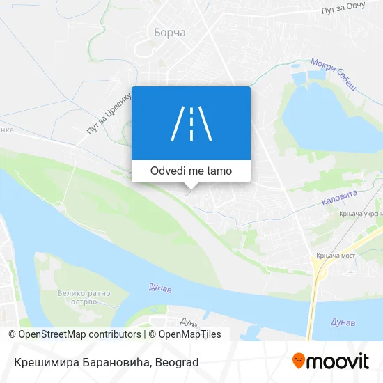 Крешимира Барановића mapa