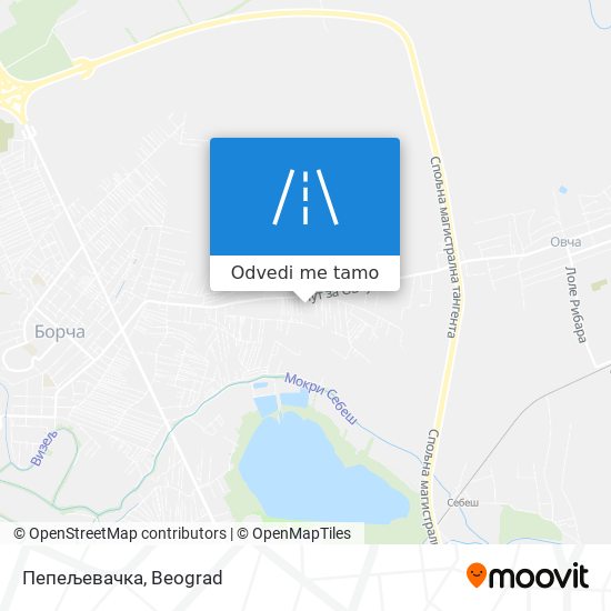 Пепељевачка mapa