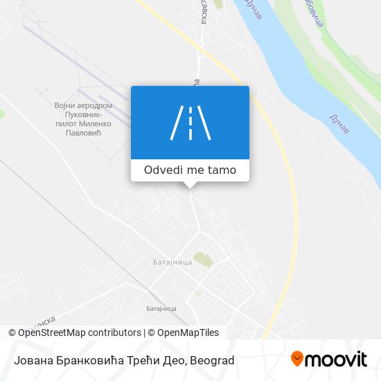 Јована Бранковића Трећи Део mapa