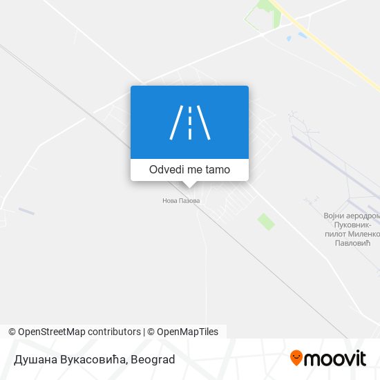 Душана Вукасовића mapa