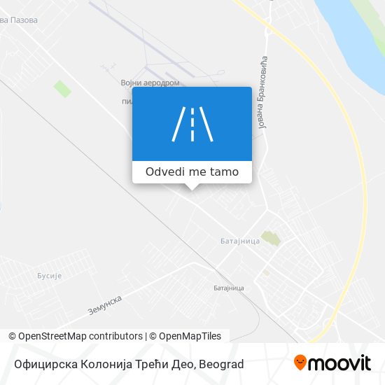 Официрска Колонија Трећи Део mapa