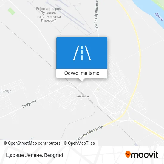 Царице Јелене mapa
