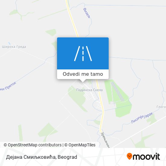 Дејана Смиљковића mapa